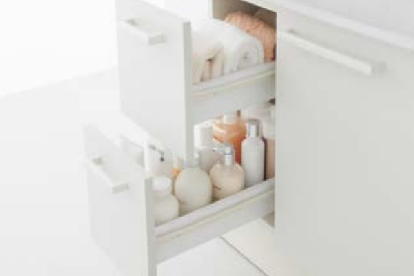 NORITZ 洗面化粧台 シャンピーヌの特長引き出しタイプイメージ画像